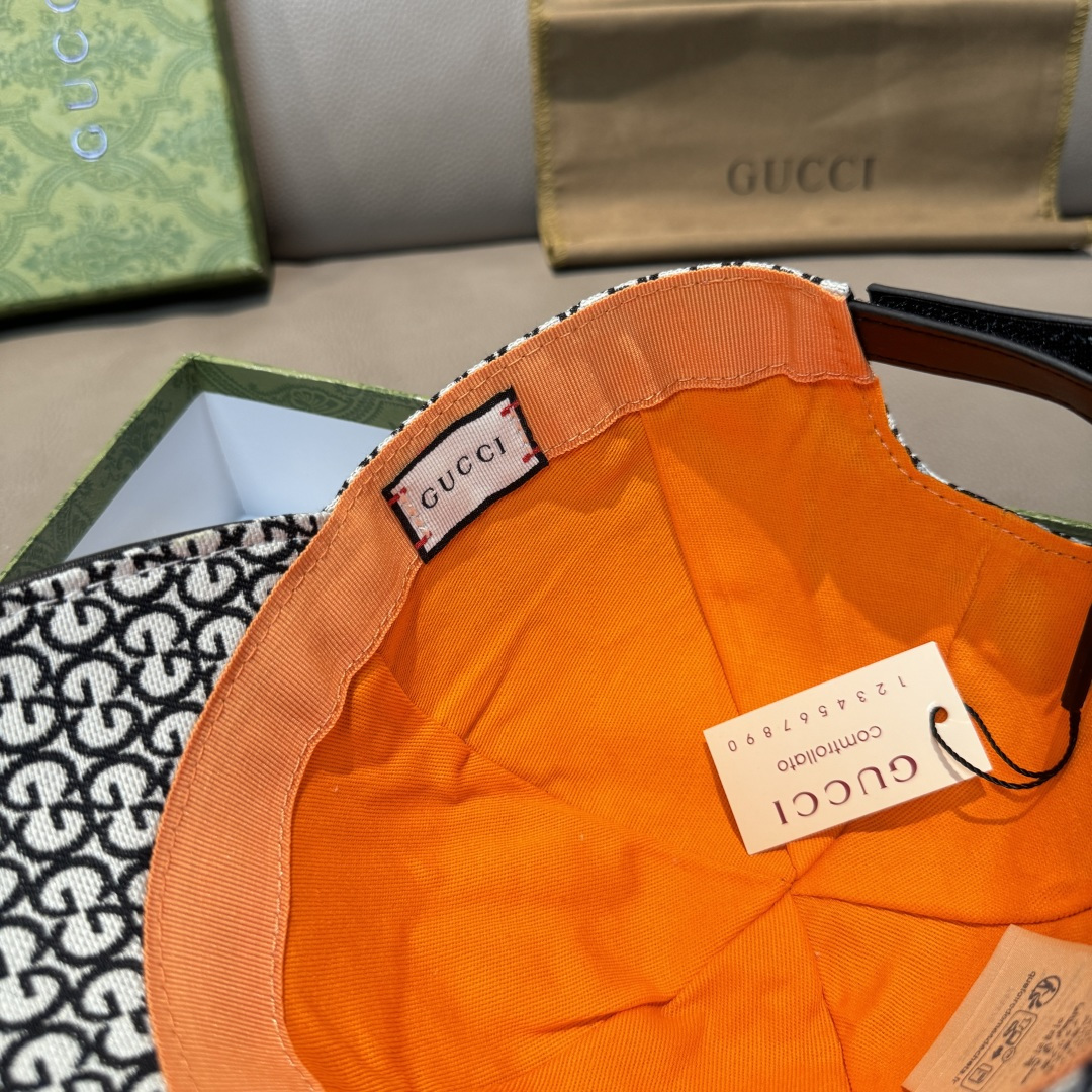 配包装布袋，Gucci(古奇)新款原单棒球帽， 金属小双G，专柜最新款，1:1开模订制，正版开模五金，原