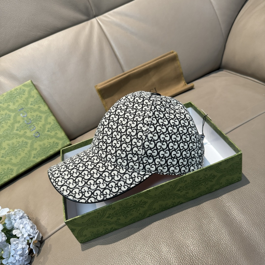 配包装布袋，Gucci(古奇)新款原单棒球帽， 金属小双G，专柜最新款，1:1开模订制，正版开模五金，原