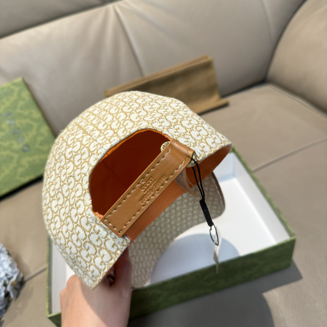 配包装布袋，Gucci(古奇)新款原单棒球帽， 金属小双G，专柜最新款，1:1开模订制，正版开模五金，原