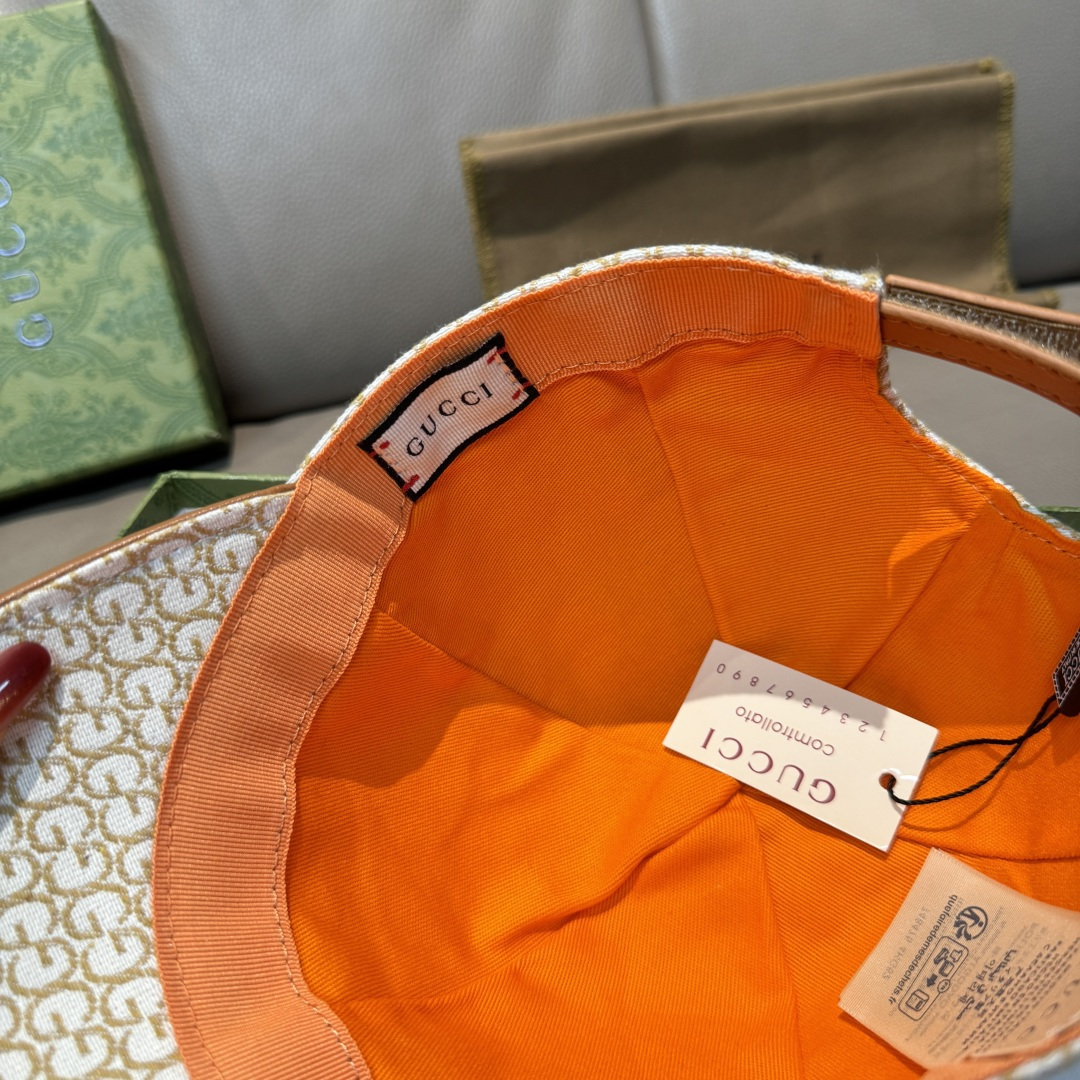 配包装布袋，Gucci(古奇)新款原单棒球帽， 金属小双G，专柜最新款，1:1开模订制，正版开模五金，原