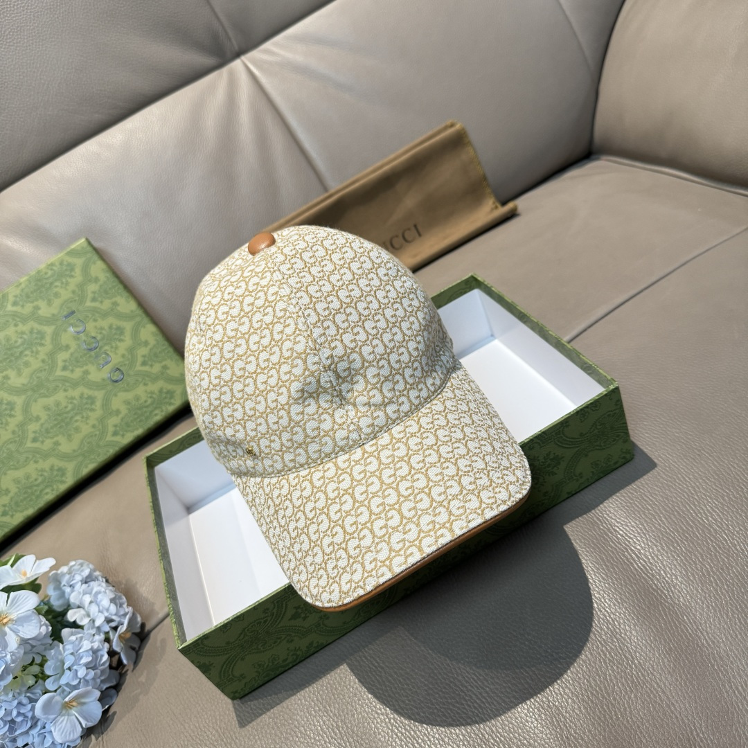 配包装布袋，Gucci(古奇)新款原单棒球帽， 金属小双G，专柜最新款，1:1开模订制，正版开模五金，原