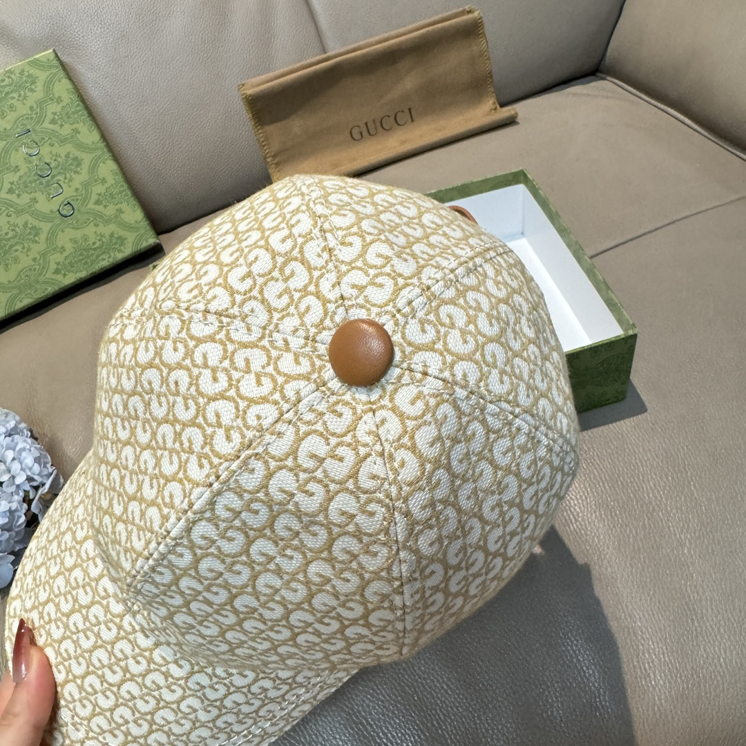 配包装布袋，Gucci(古奇)新款原单棒球帽， 金属小双G，专柜最新款，1:1开模订制，正版开模五金，原