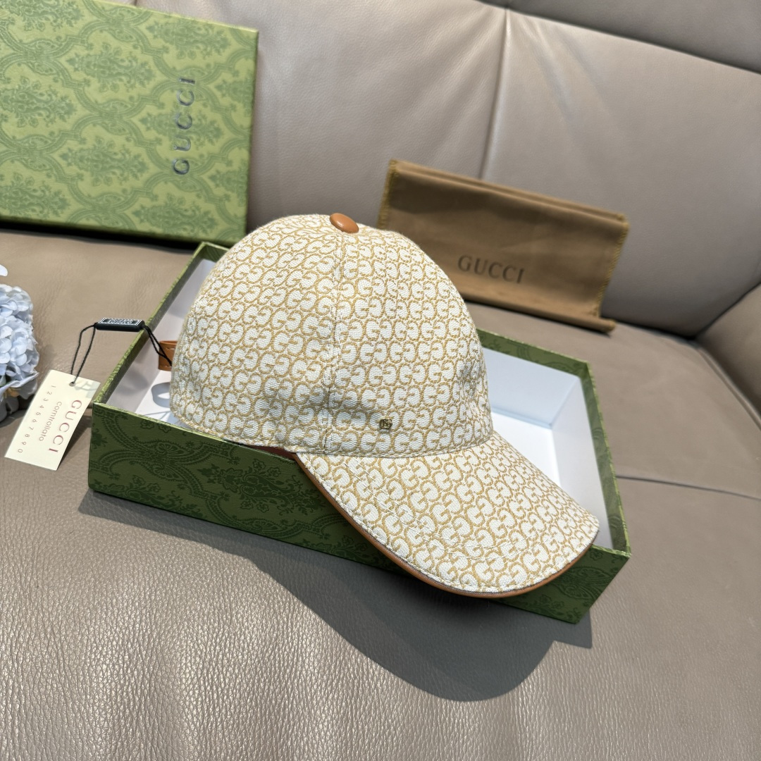 配包装布袋，Gucci(古奇)新款原单棒球帽， 金属小双G，专柜最新款，1:1开模订制，正版开模五金，原