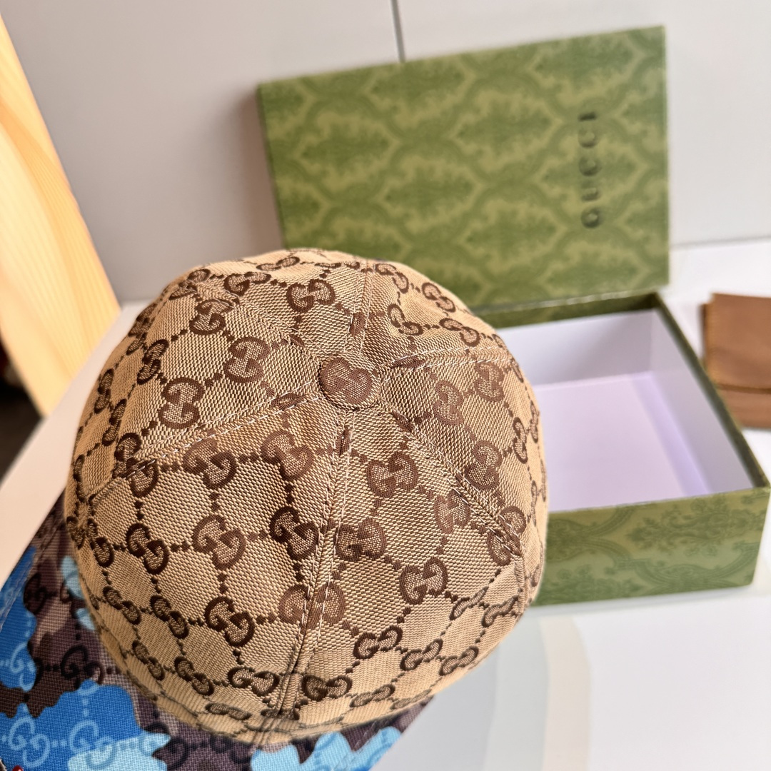 配盒子布袋，Gucci(古奇)新款原单棒球帽， 迷彩小双G，专柜热卖款，1:1开模订制，原版帆布料，时尚