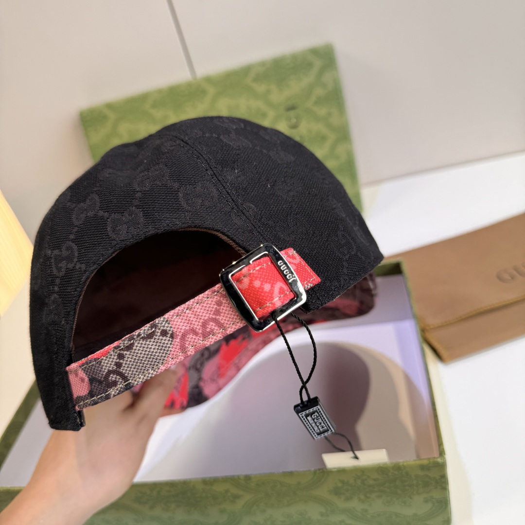 配盒子布袋，Gucci(古奇)新款原单棒球帽， 迷彩小双G，专柜热卖款，1:1开模订制，原版帆布料，时尚