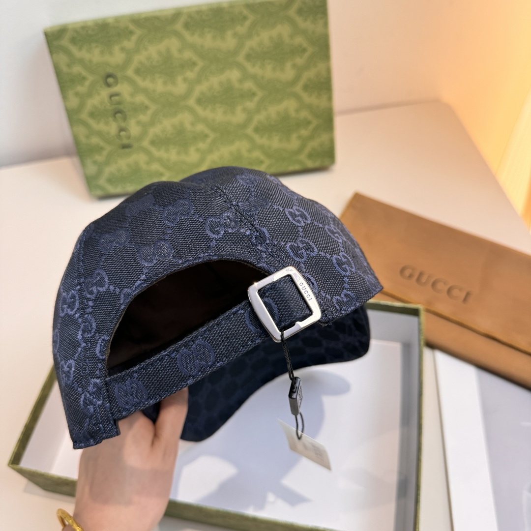 配盒子布袋，Gucci(古奇)马年新款原单棒球帽， 小马刺绣，专柜热卖款，1:1开模订制，原版帆布料，时