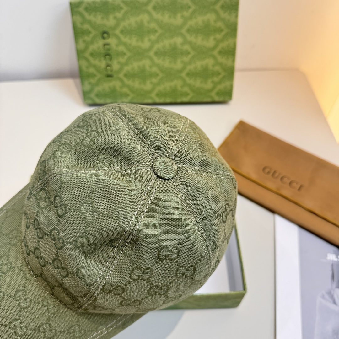 配盒子布袋，Gucci(古奇)马年新款原单棒球帽， 小马刺绣，专柜热卖款，1:1开模订制，原版帆布料，时
