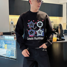 LV 2026秋冬🆕男士字母标识套头太空棉卫衣 经典OS版型,简约而不失格调.日常运动休闲商务毫无压力🐰客供太空针织棉, LV 2026秋冬🆕男士字母标识套头太空棉卫衣 经典OS版型,简约而不失格调.日常运动休闲商务毫无压力🐰客供太空针织棉,