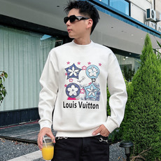 LV 2026秋冬🆕男士字母标识套头太空棉卫衣 经典OS版型,简约而不失格调.日常运动休闲商务毫无压力🐰客供太空针织棉, LV 2026秋冬🆕男士字母标识套头太空棉卫衣 经典OS版型,简约而不失格调.日常运动休闲商务毫无压力🐰客供太空针织棉,