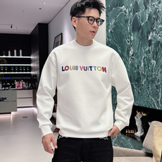 LV 2026秋冬🆕男士字母标识套头太空棉卫衣 经典OS版型,简约而不失格调.日常运动休闲商务毫无压力🐰客供太空针织棉, LV 2026秋冬🆕男士字母标识套头太空棉卫衣 经典OS版型,简约而不失格调.日常运动休闲商务毫无压力🐰客供太空针织棉,