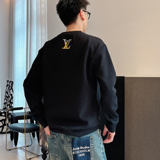 LV 2026秋冬🆕男士字母标识套头太空棉卫衣 经典OS版型,简约而不失格调.日常运动休闲商务毫无压力🐰客供太空针织棉, LV 2026秋冬🆕男士字母标识套头太空棉卫衣 经典OS版型,简约而不失格调.日常运动休闲商务毫无压力🐰客供太空针织棉,