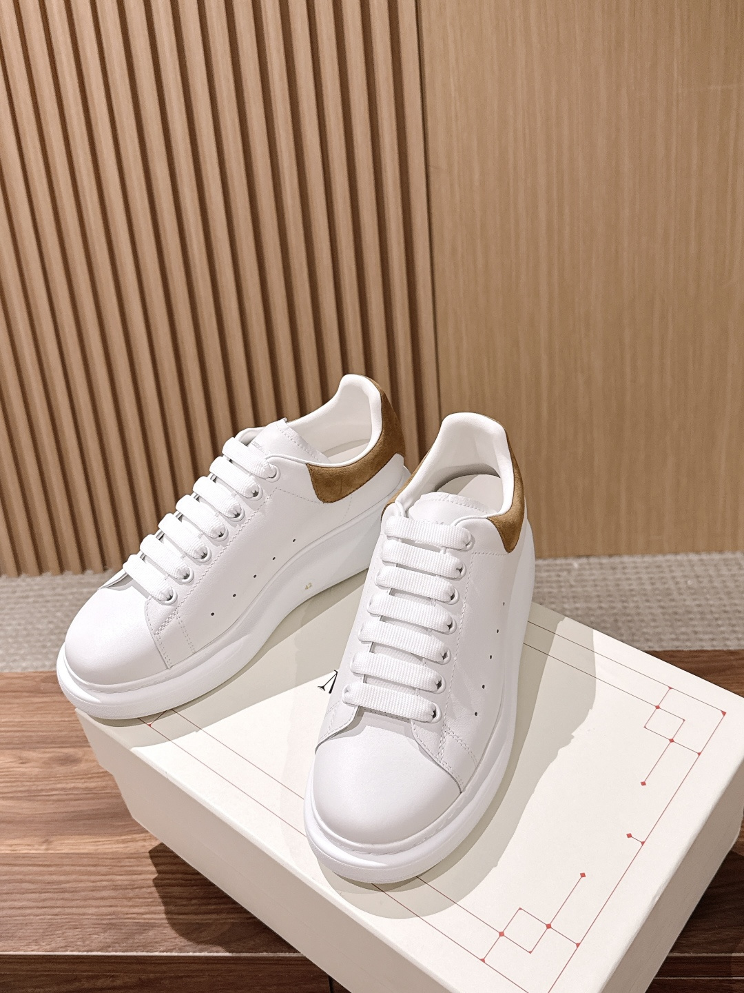 Alexander McQueen Suede Heel Platform Oversized 
