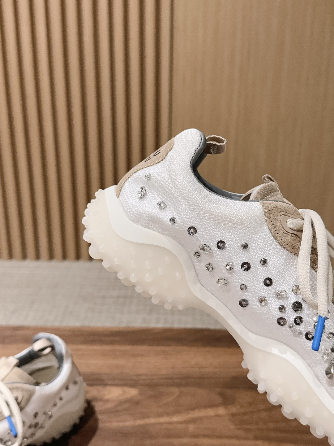 Miu Miu Crystal Spike Sole Sneakers
