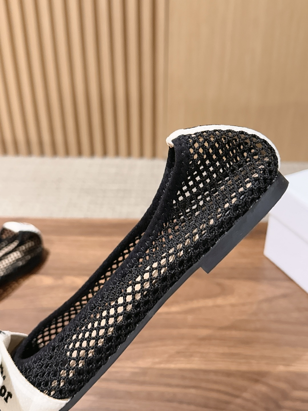 Dior Mesh Oblique Pointed Flats