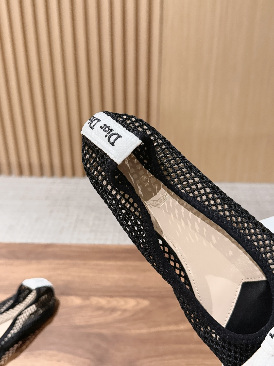 Dior Mesh Oblique Pointed Flats