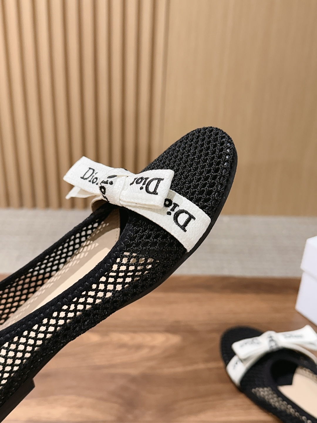 Dior Mesh Oblique Pointed Flats
