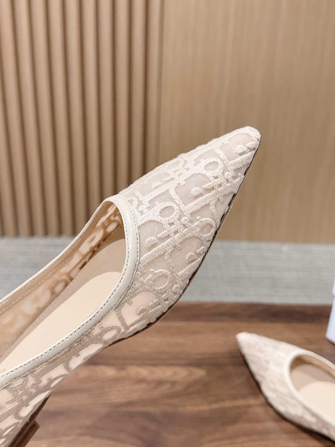 Dior Mesh Oblique Pointed Flats