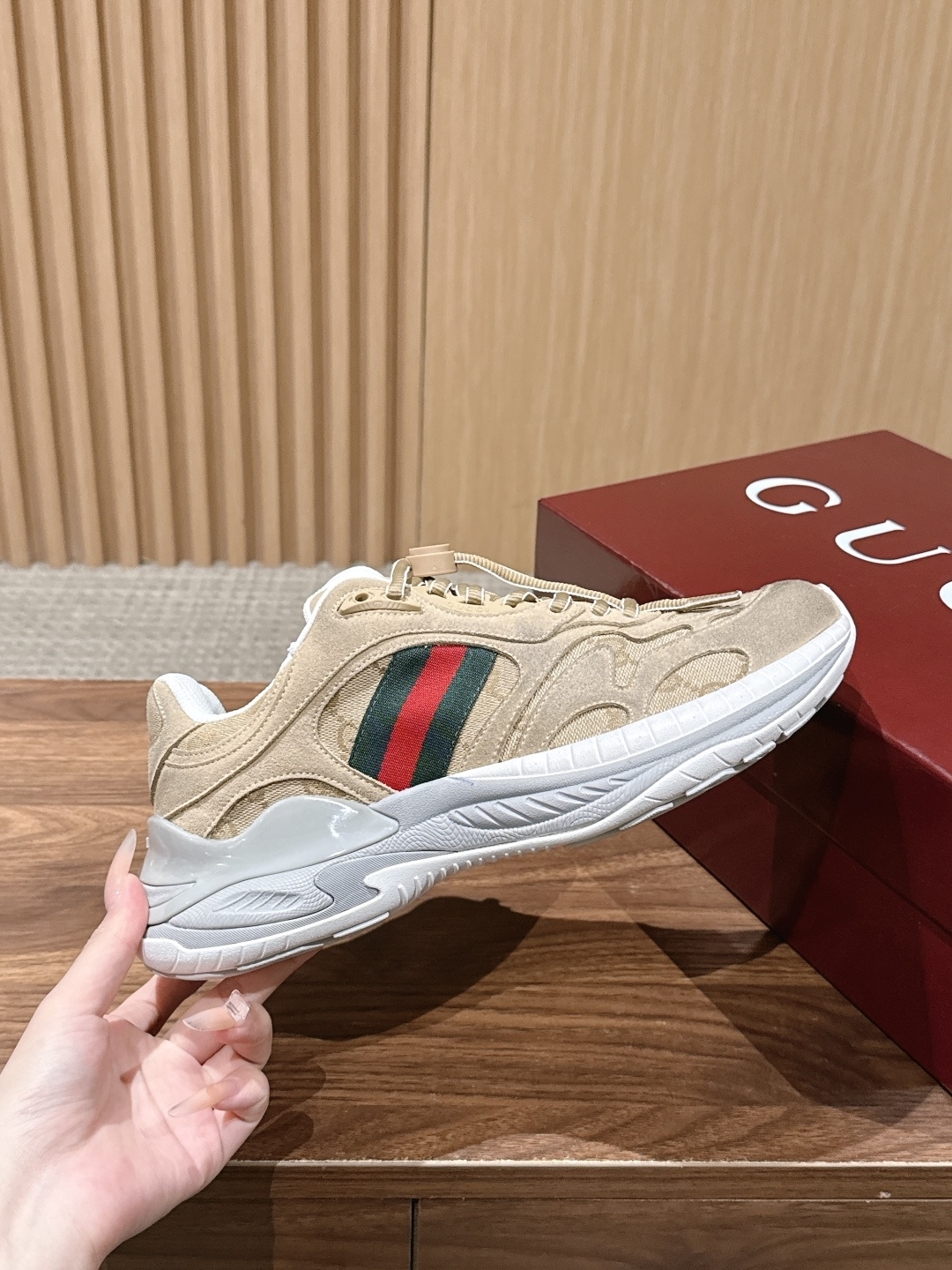 Gucci Interlocking GG Canvas Chunky Sneakers