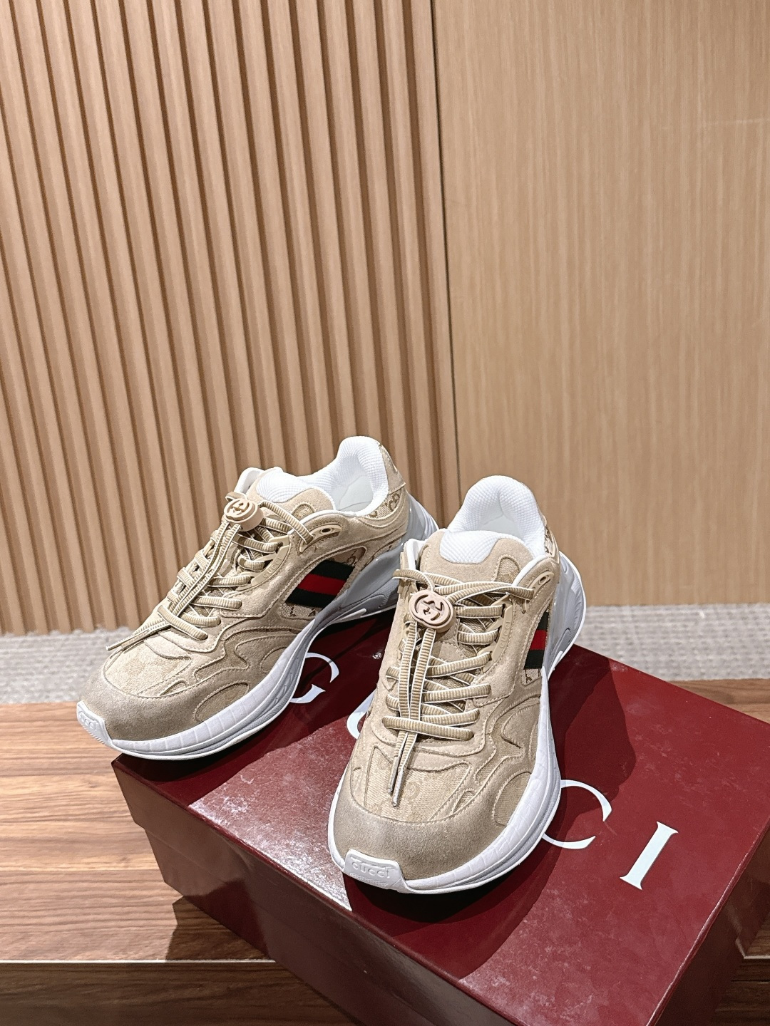 Gucci Interlocking GG Canvas Chunky Sneakers