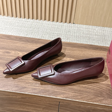 【莞产】Roger Vivier / RV女鞋Viv' in The City系列羊皮优雅尖头一脚蹬浅口单鞋芭蕾舞鞋🩰 【莞产】Roger Vivier / RV女鞋Viv' in The City系列羊皮优雅尖头一脚蹬浅口单鞋芭蕾舞鞋🩰