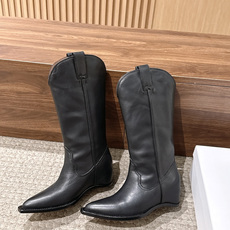 Maison Margiela 马吉拉秋冬新款 尖头 内增高 西部靴 长筒靴 Maison Margiela 一直坚持 Maison Margiela 马吉拉秋冬新款 尖头 内增高 西部靴 长筒靴 Maison Margiela 一直坚持