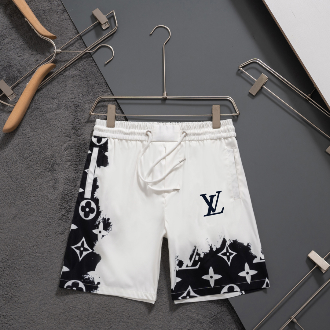 Louis Vuitton 路易lv 最新款男士潮牌沙滩裤，料子细腻光，快 高清面料印花，手感极佳 M~XXXL