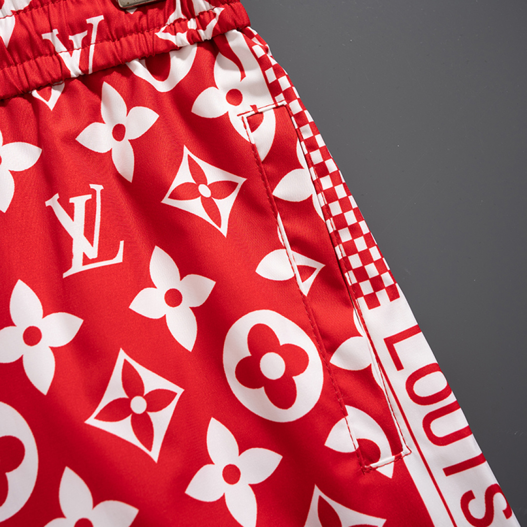 Louis Vuitton 路易lv 最新款男士潮牌沙滩裤，料子细腻光，快 高清面料印花，手感极佳 M~XXXL 两个颜色