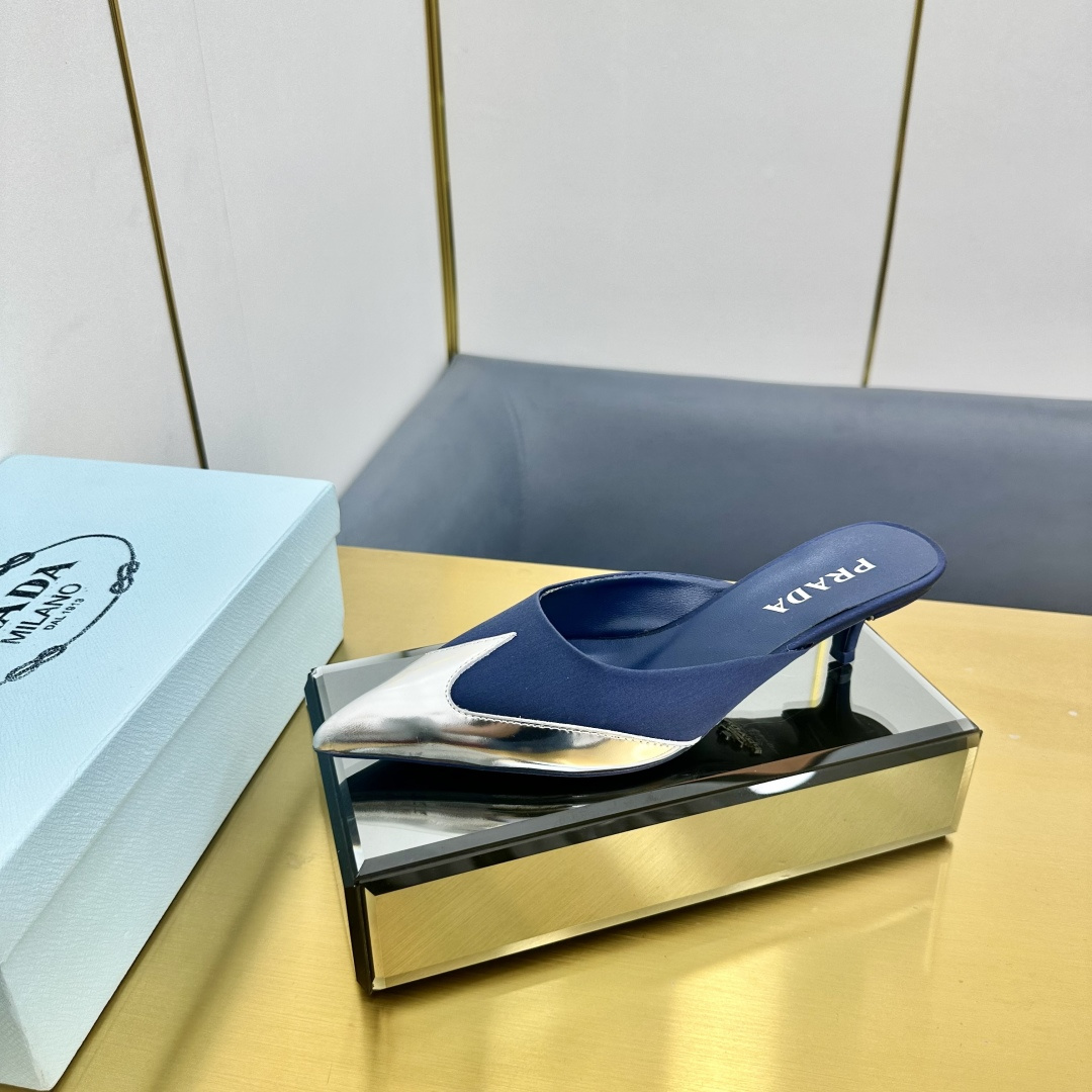 NO:245432,2025 T-Show Mules Silk Tip Series (the highest version of top packaging) PRADA 2025 Prada new product, (top version) is coming! prada25 