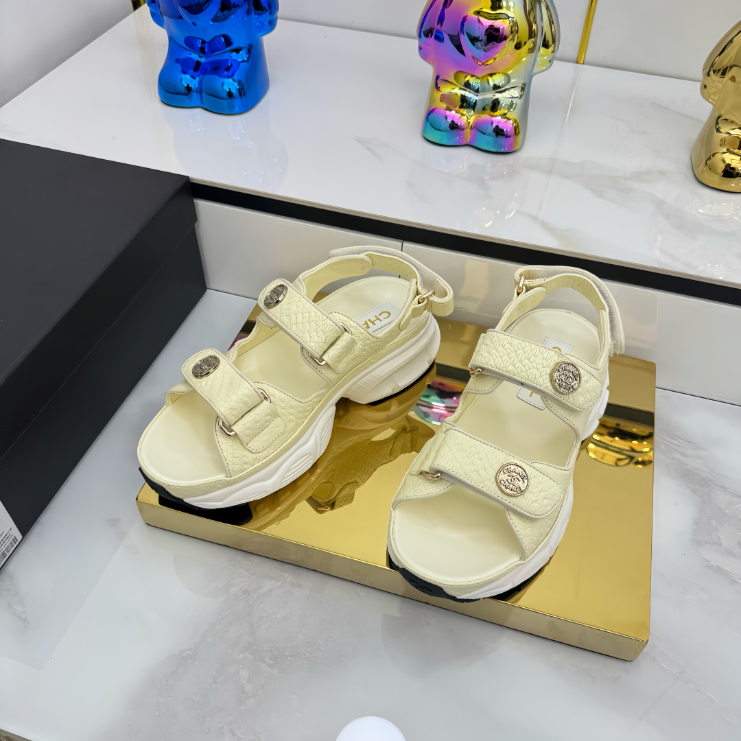 Chanel Women's Velcro Strap Platform Sandals - Stylish Summer Footwear 12 cmp i1745797856788 3484 0 10