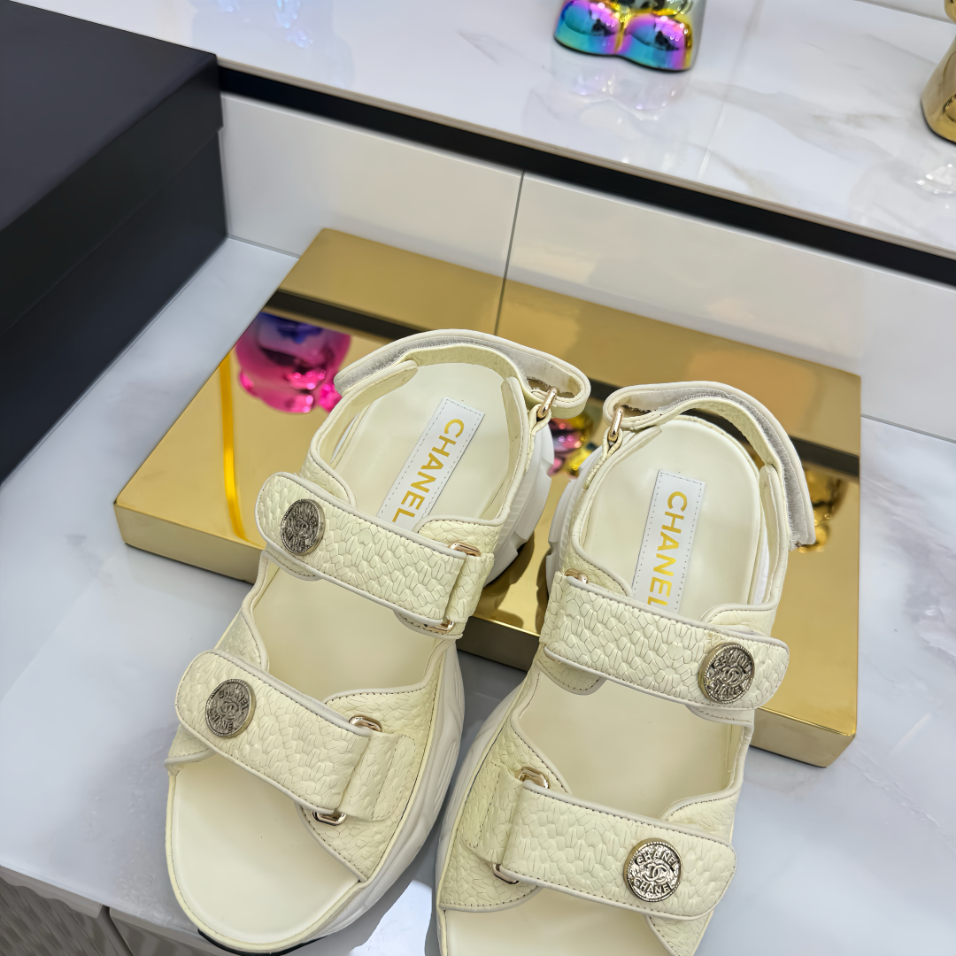 Chanel Women's Velcro Strap Platform Sandals - Stylish Summer Footwear 7 cmp i1745797857723 4018 0 4