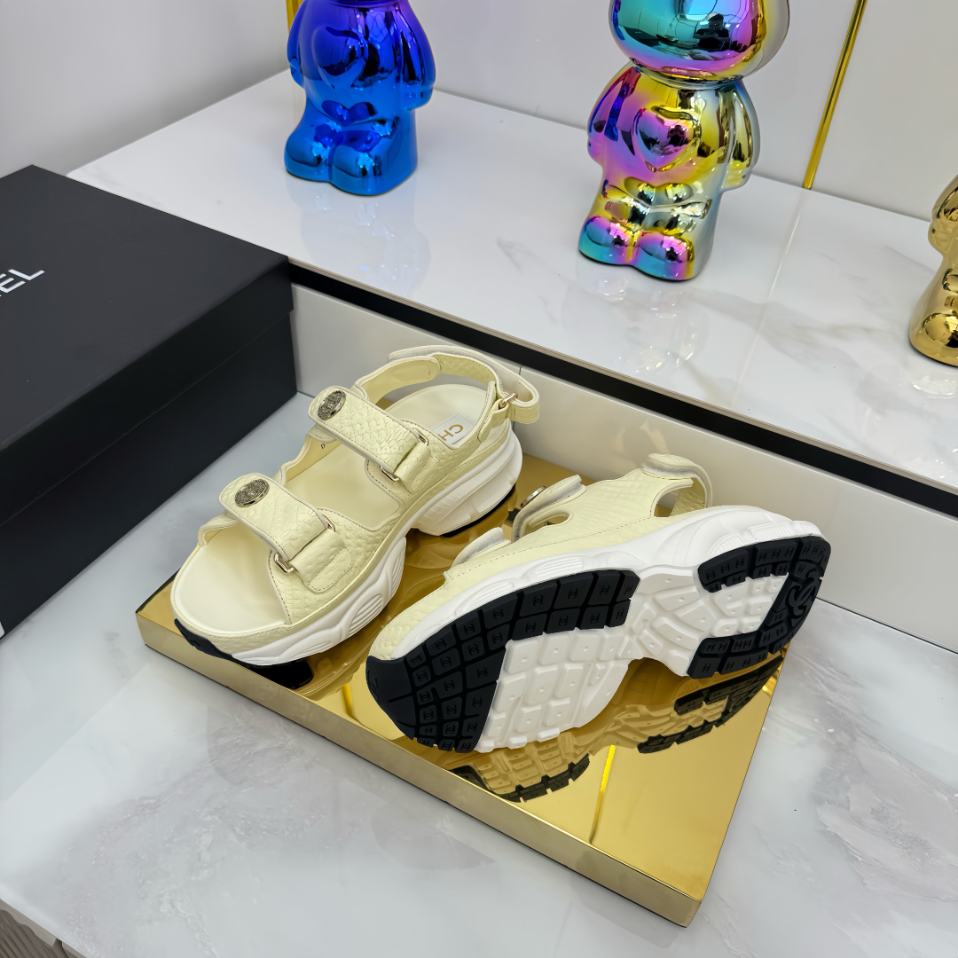Chanel Women's Velcro Strap Platform Sandals - Stylish Summer Footwear 9 cmp i1745797857742 2855 0 6
