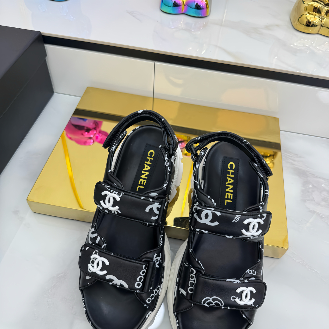 Chanel 25SS Velcro Beach Sandals - Stylish & Comfortable Summer Footwear 6 cmp i1745797912306 8413 0 6