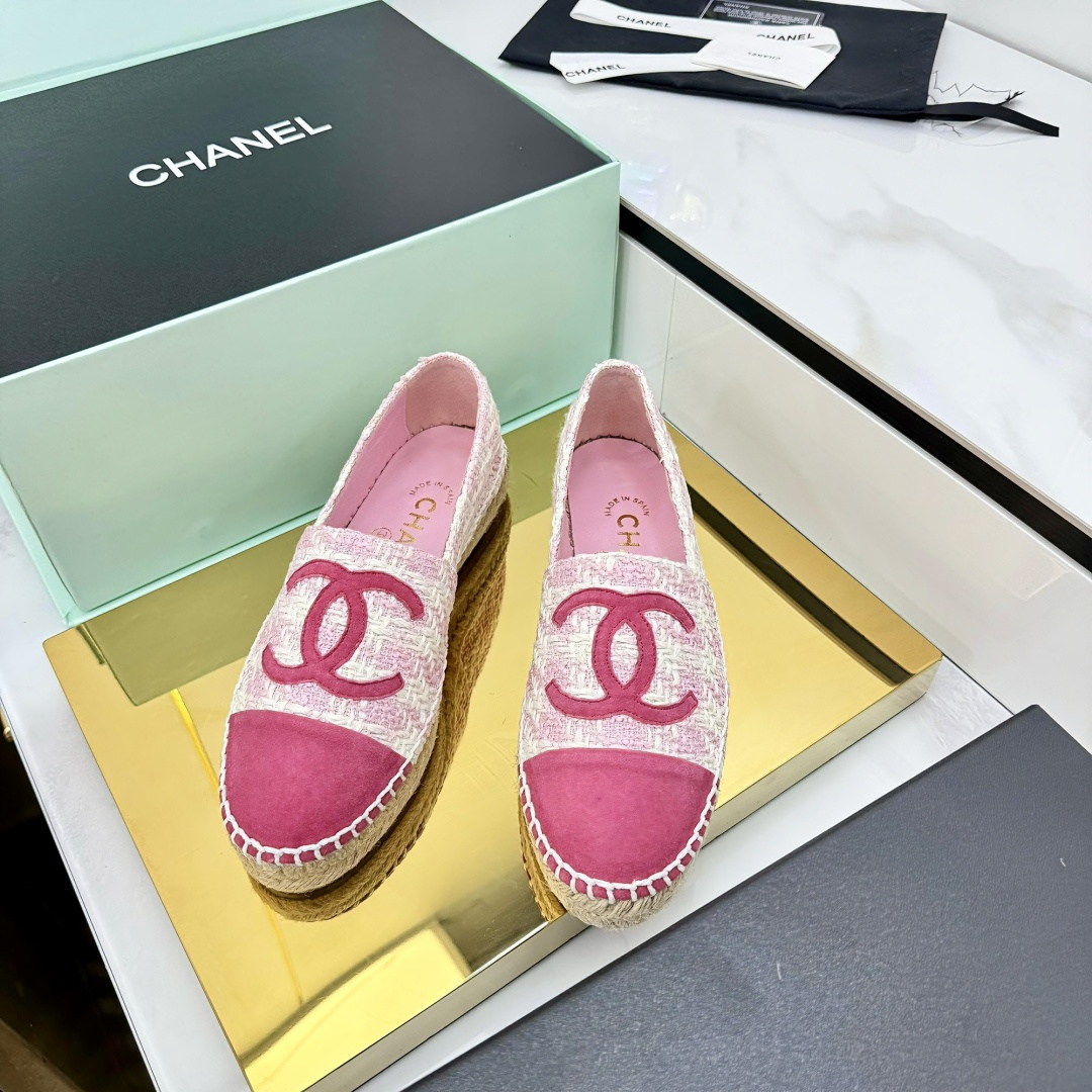 シャネル 渔夫鞋 シンプルデザイン A級羊皮内装