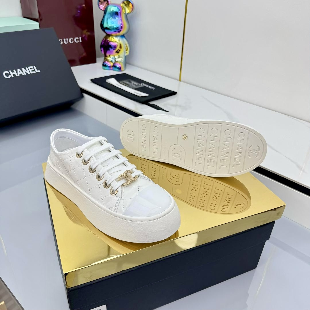 Chanel香奈儿饼干鞋 - 高品質な原版素材使用