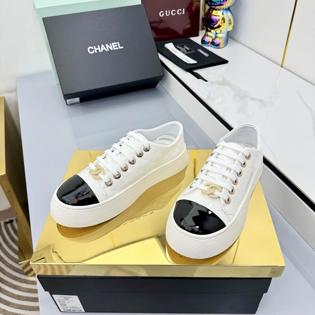 Chanel香奈儿 230布面528 スニーカー 原版品質