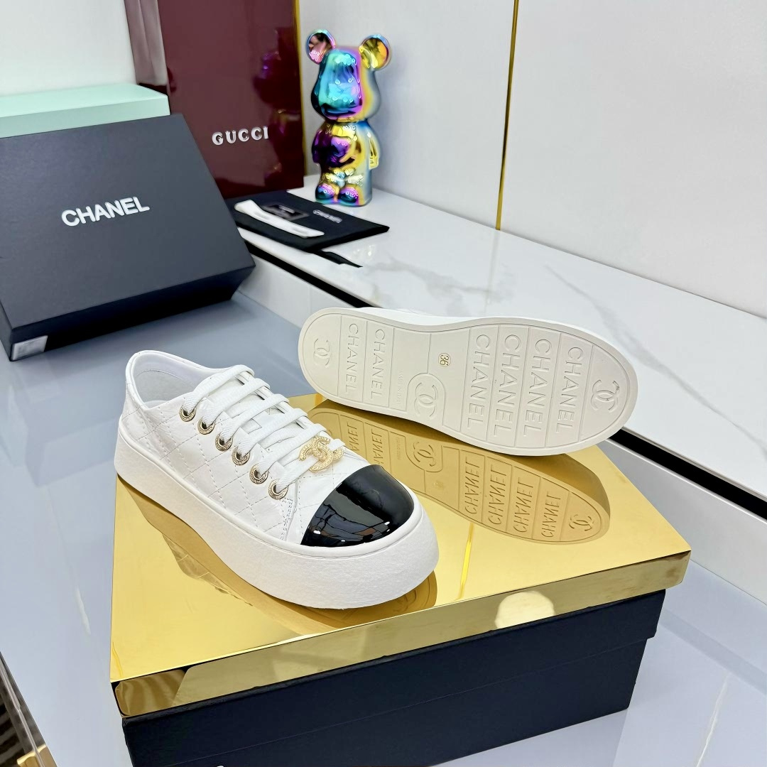 Chanel香奈儿 230布面528 スニーカー 原版品質