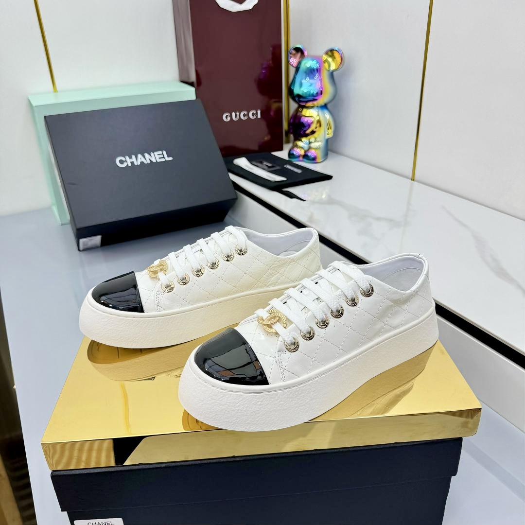 Chanel香奈儿 230布面528 スニーカー 原版品質