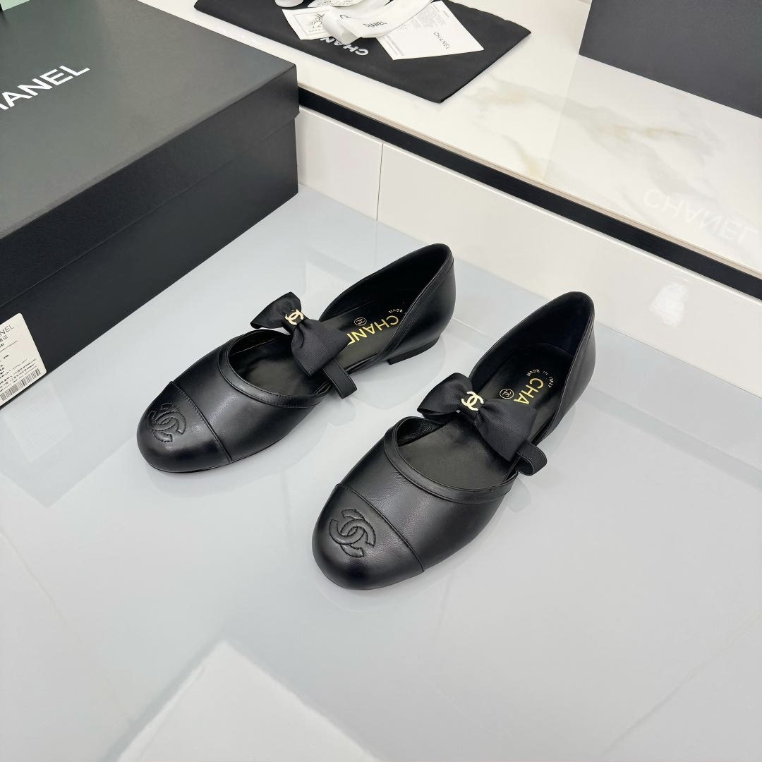 Chanel 香奈儿25A シルクベルベット マリ・ジェンシューズ