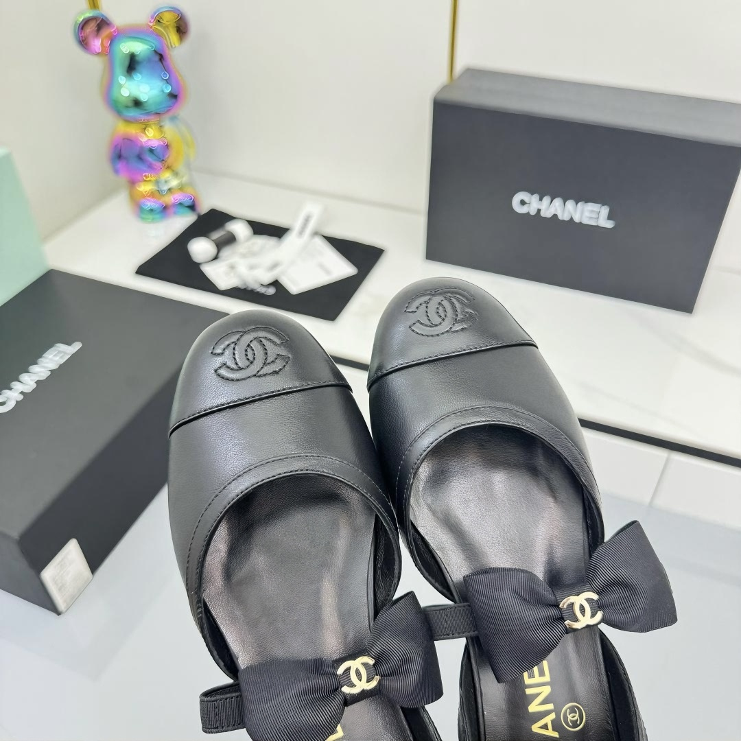 Chanel 香奈儿25A シルクベルベット マリ・ジェンシューズ