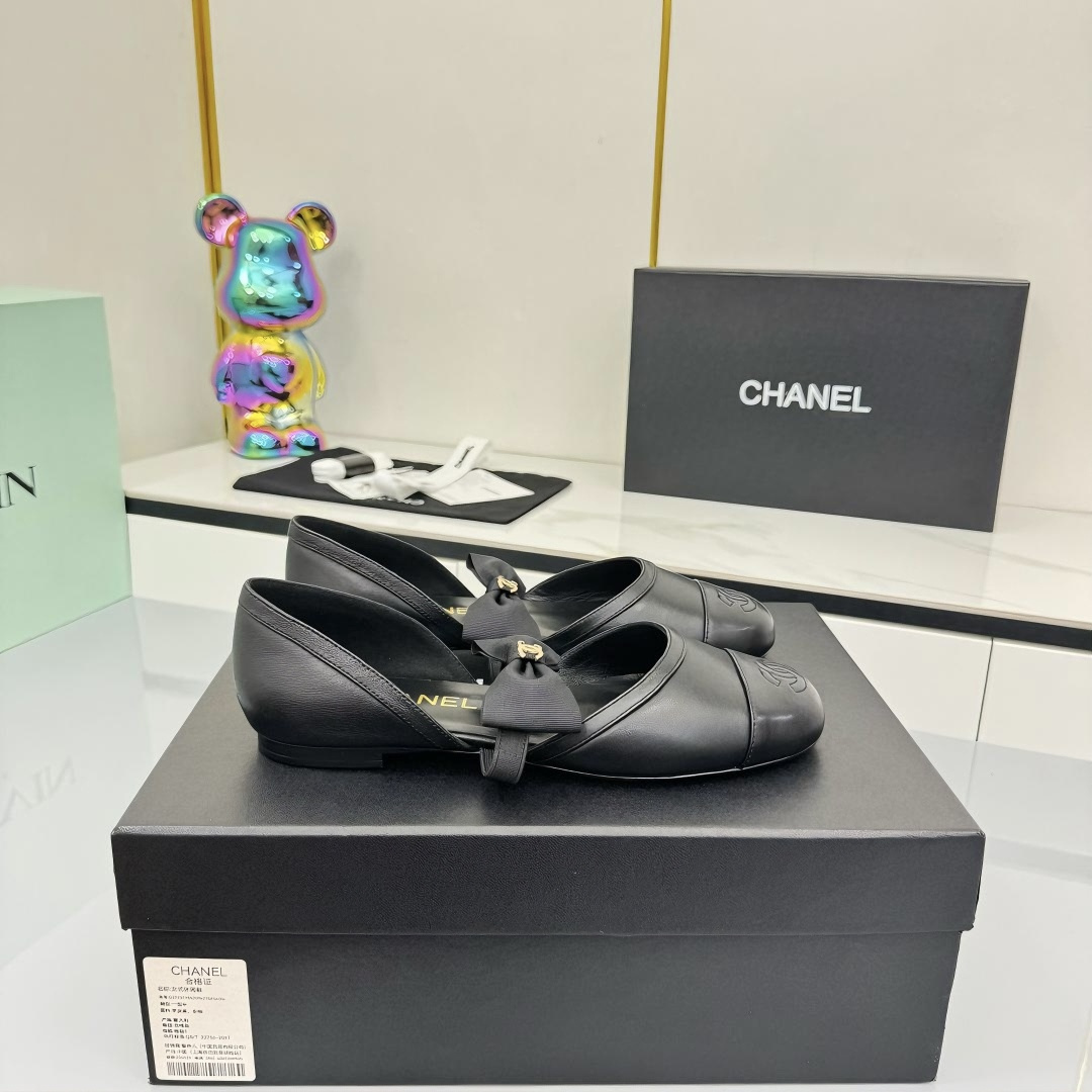 Chanel 香奈儿25A シルクベルベット マリ・ジェンシューズ