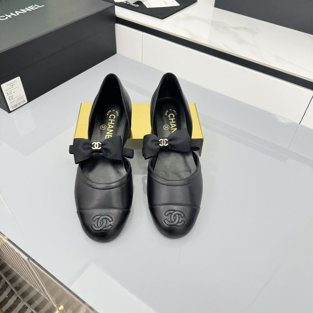 Chanel 香奈儿25A シルクベルベット マリ・ジェンシューズ