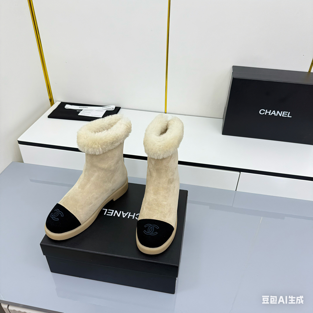 NO:629248,25 new winter style small fragrant style snow boots for women, genuine leather flat soles, thickened and plush fur short boots, fragrant granny chimney boots. A must-have for winter, fashionable but not overly flamboyant. The upper is nubuck leather and the lining is made of real fur, which is particularly soft and skin-friendly. The soles are naturally non-slip and wear-resistant. Size 35-40, half-drag snow boots, boots1986090925年冬新款小香风雪地靴女真皮平底加厚加绒毛毛短靴香奶奶烟筒靴 冬季必备款时尚却不过分张扬 鞋面磨砂皮内里真毛特别的柔软亲肤 鞋底天然防滑耐磨底 码数35-40,,半拖雪地靴,boots,Women's Shoes