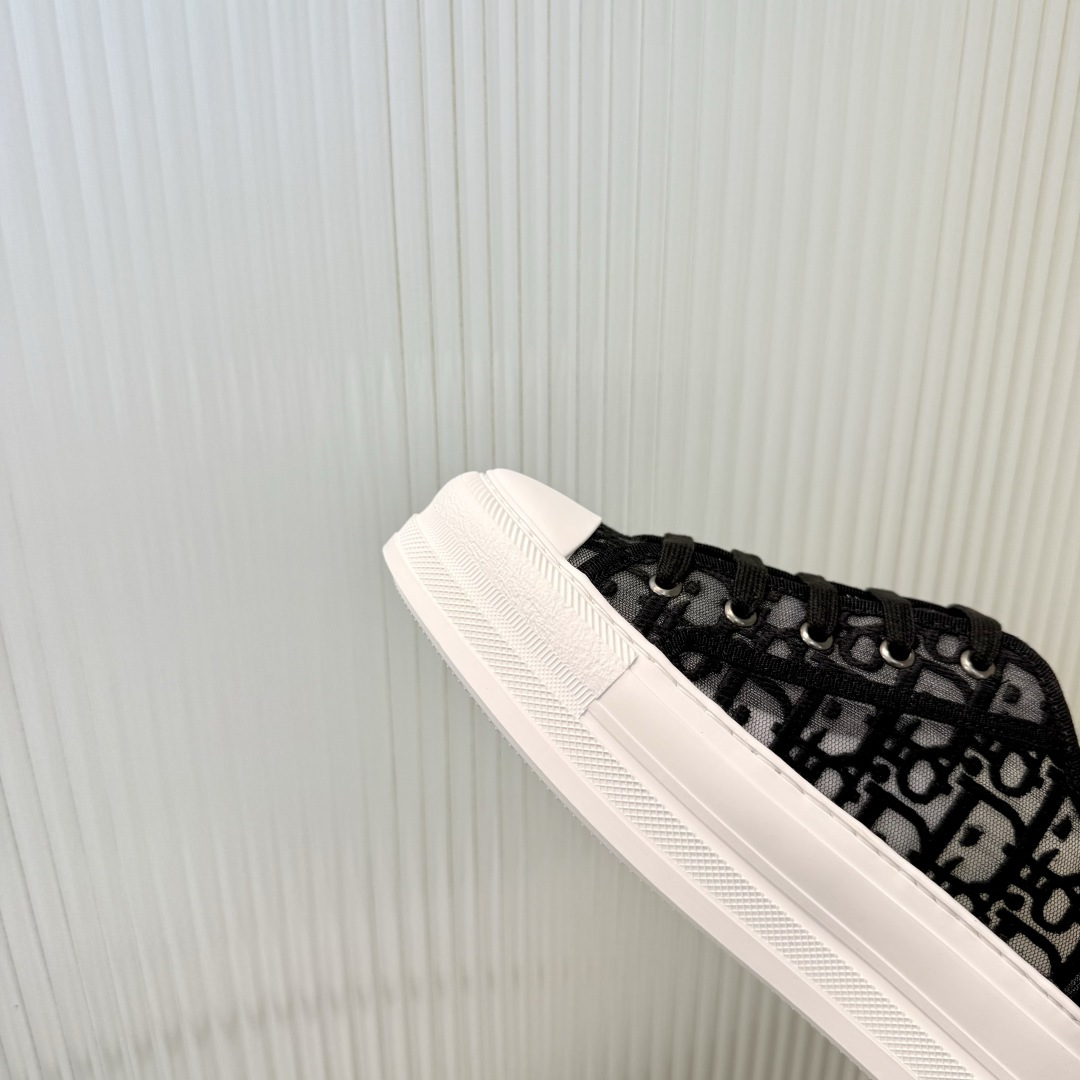 Dior Dior迪奥Walk'n系列 老花 刺绣 厚底帆布鞋 休闲运动鞋