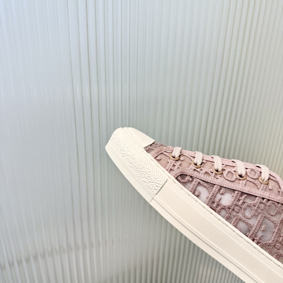 Dior Dior迪奥Walk'n系列 老花 刺绣 厚底帆布鞋 休闲运动鞋
