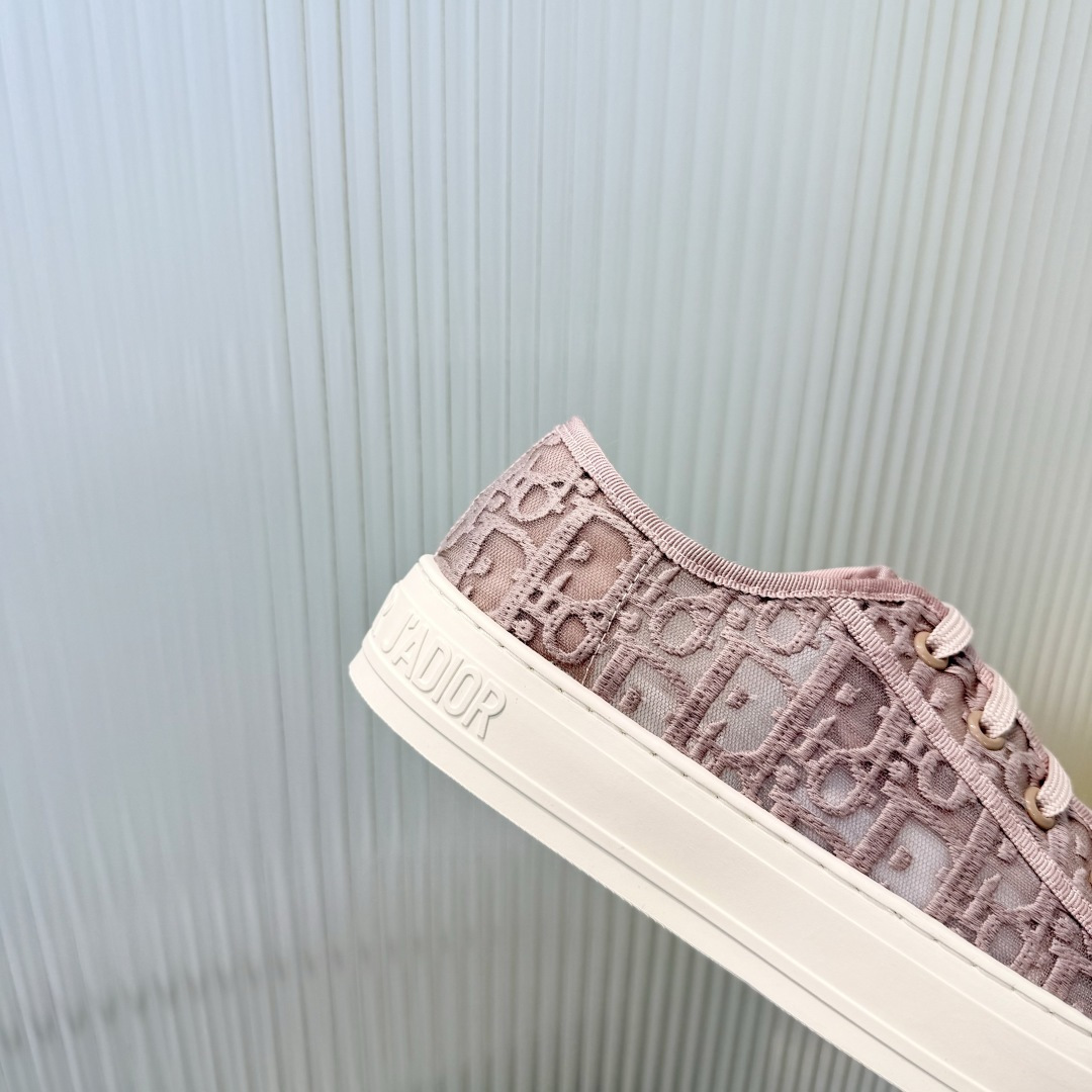 Dior Dior迪奥Walk'n系列 老花 刺绣 厚底帆布鞋 休闲运动鞋