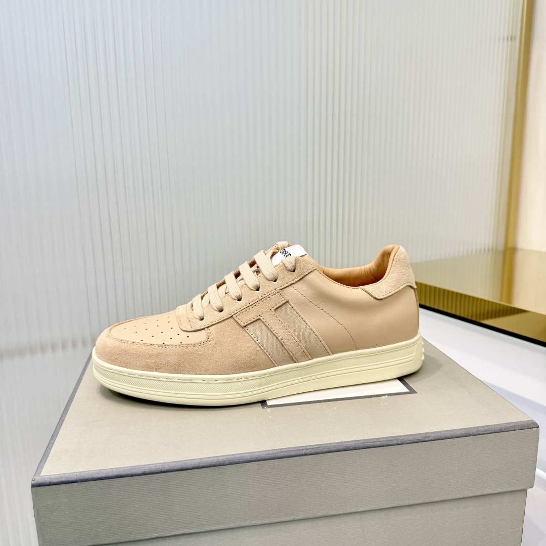 Tom Ford Beige Low-Top Sneakers