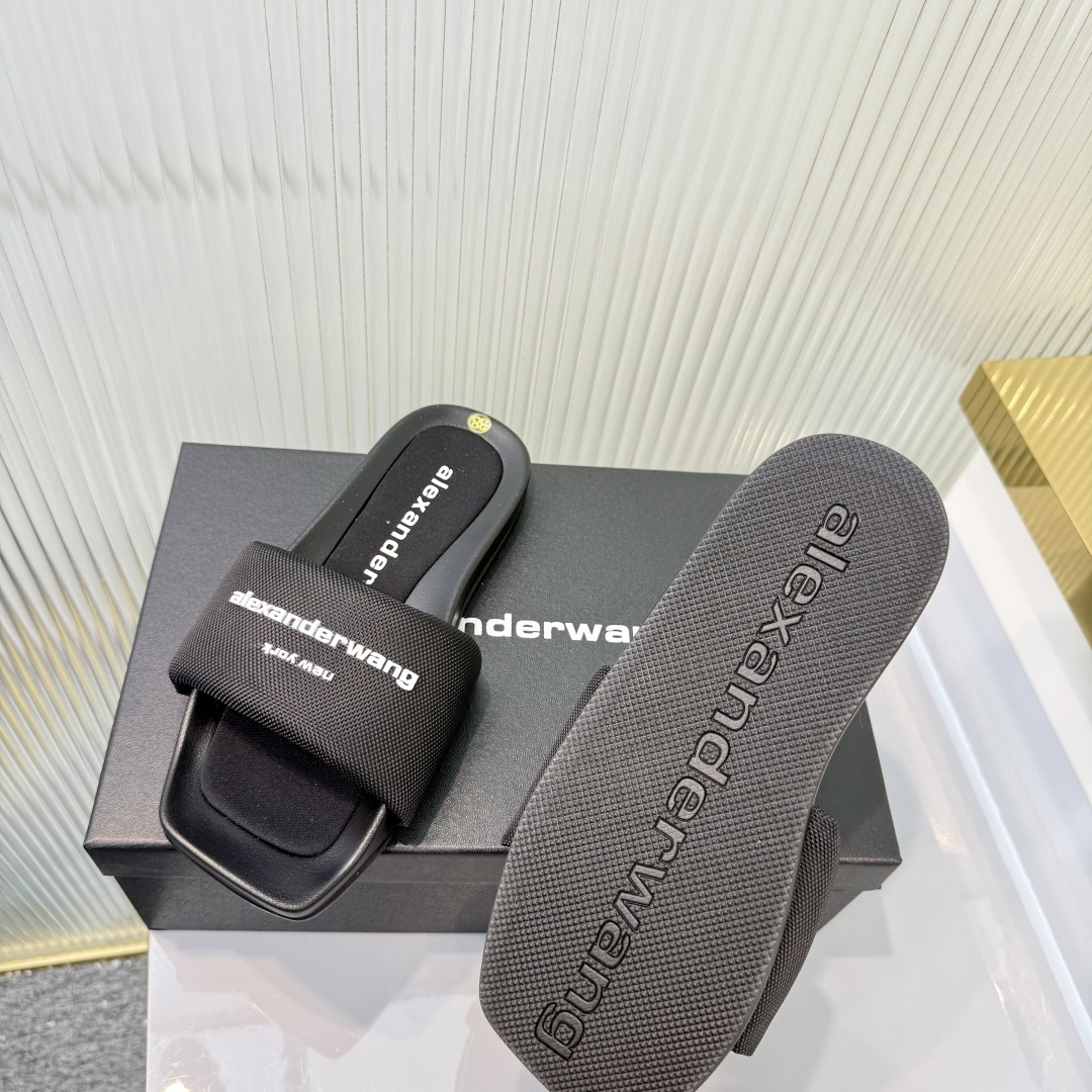 Alexander Wang Alexander Wang亚历山大王高跟鞋女士奢侈品Alexande* Wang 1:1的材料满钻懒人拖