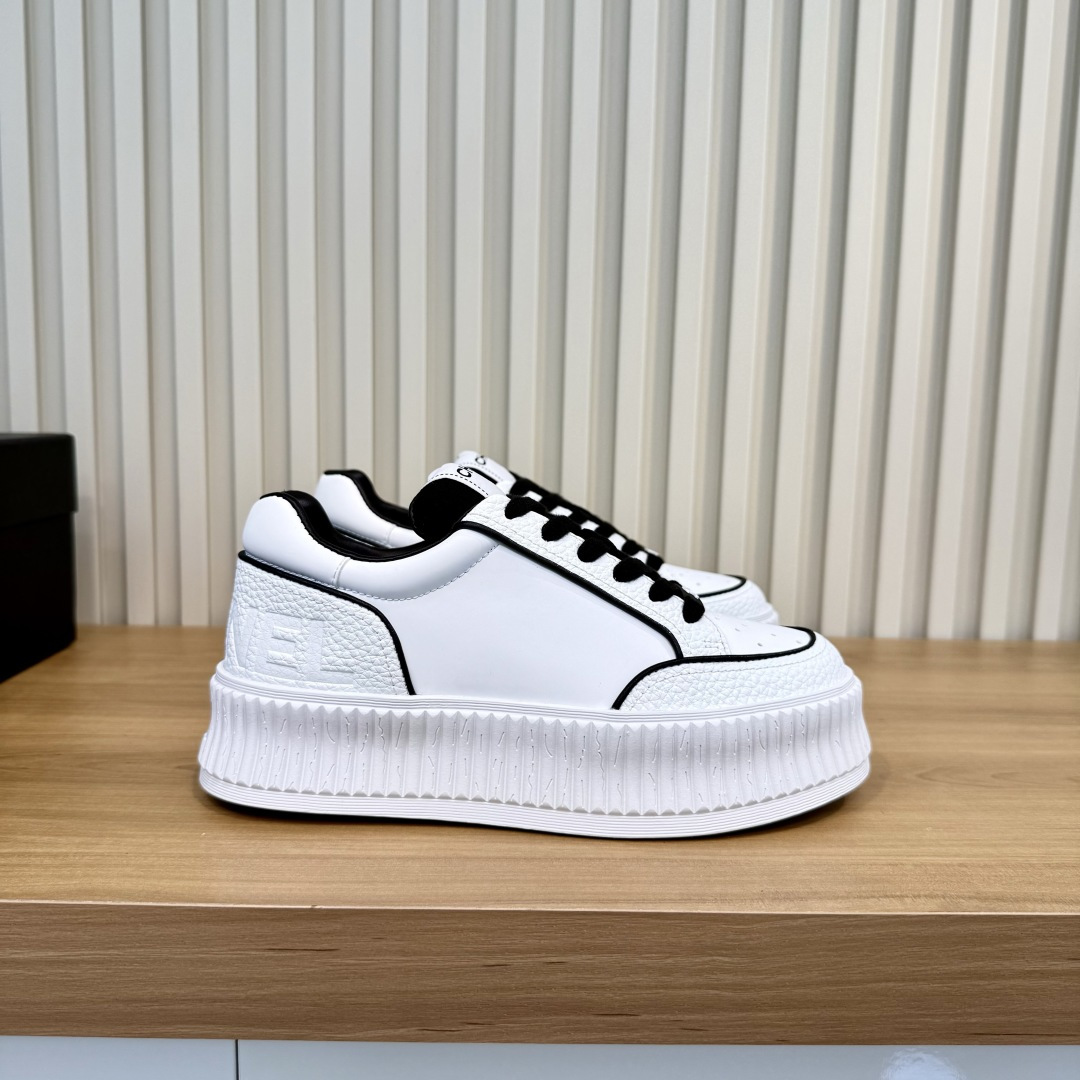 White Low Top Sneakers