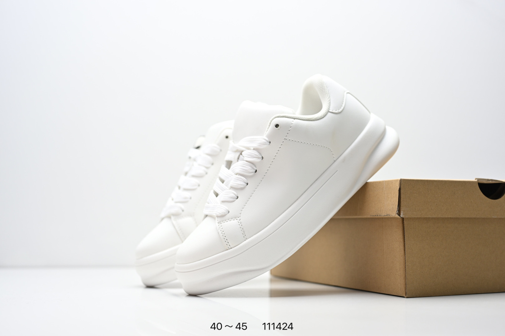 PU Simple And Fashionable Low Top Men's Shoes With Round Toe Tie And Thick Sole Casual Sports Shoes, Versatile Height Increasing Board Shoes_vogvips.com