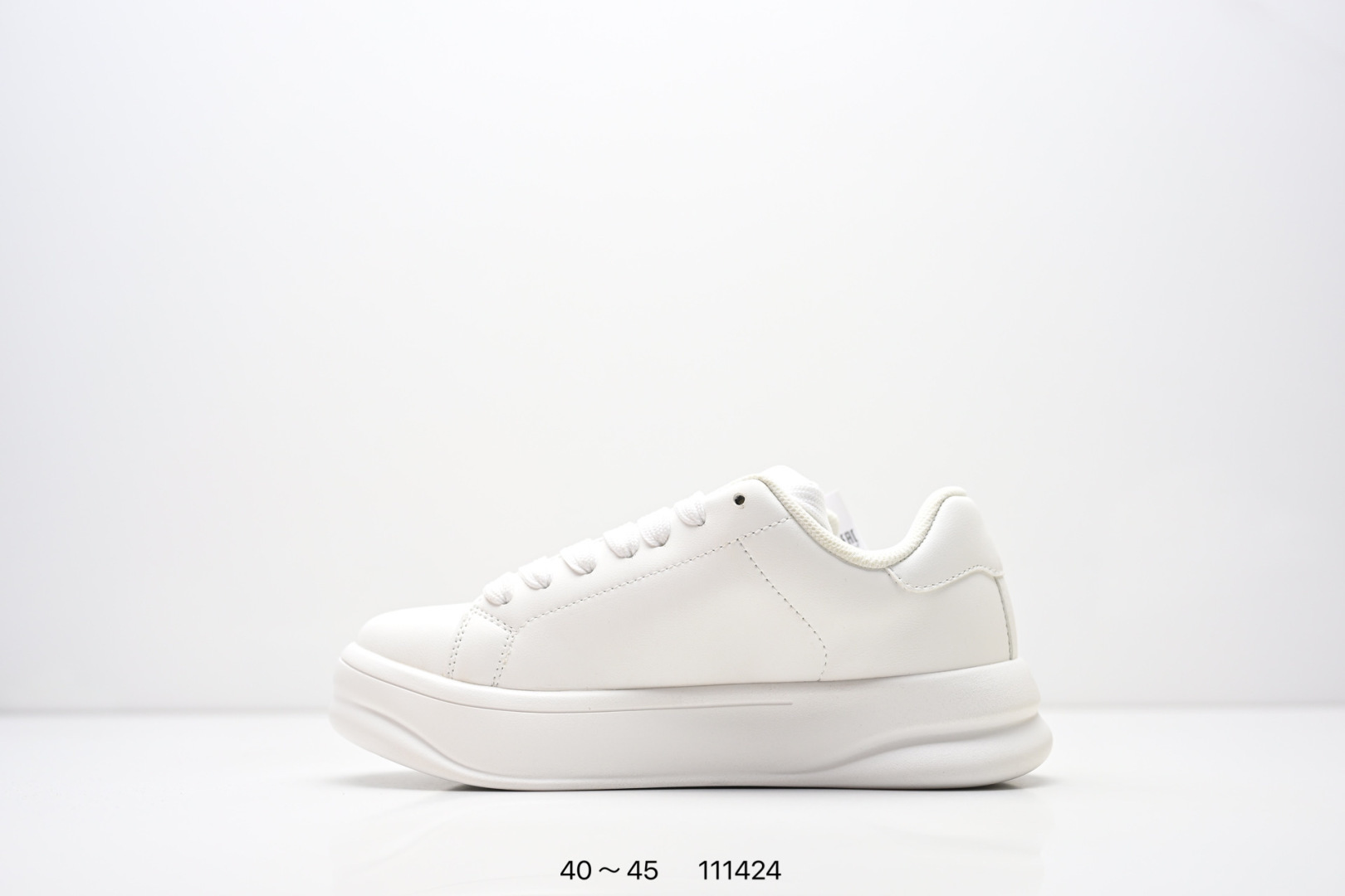 PU Simple And Fashionable Low Top Men's Shoes With Round Toe Tie And Thick Sole Casual Sports Shoes, Versatile Height Increasing Board Shoes_vogvips.com